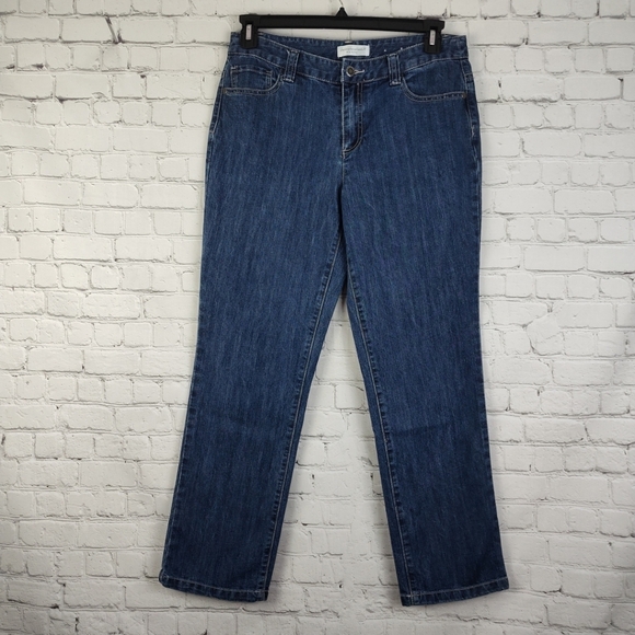 Christopher & Banks Petite Jeans Size 8P Embroidered Embellished Pocket - Picture 2 of 9